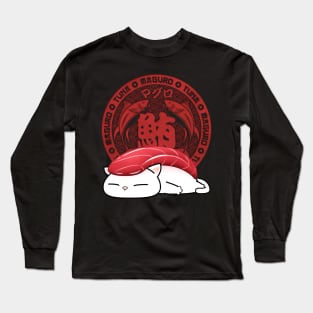 Chubby Cat Maguro Sushi Long Sleeve T-Shirt